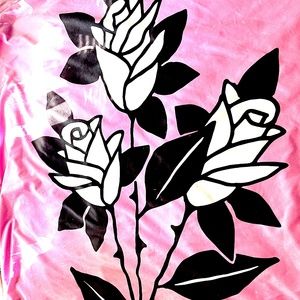 Ball & Chain Co Pink Roses Lightweight Soft Throw Blanket Rare & Hard To Find